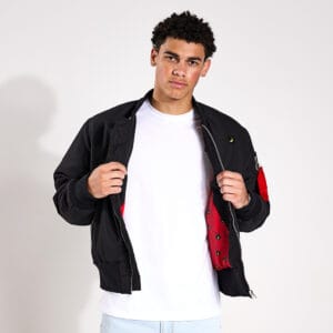 The Warrior Bomber Jacket - Midnight Black